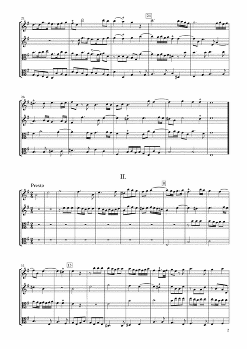 Sonata Op.34-3 for Two Violins & Two Violas image number null