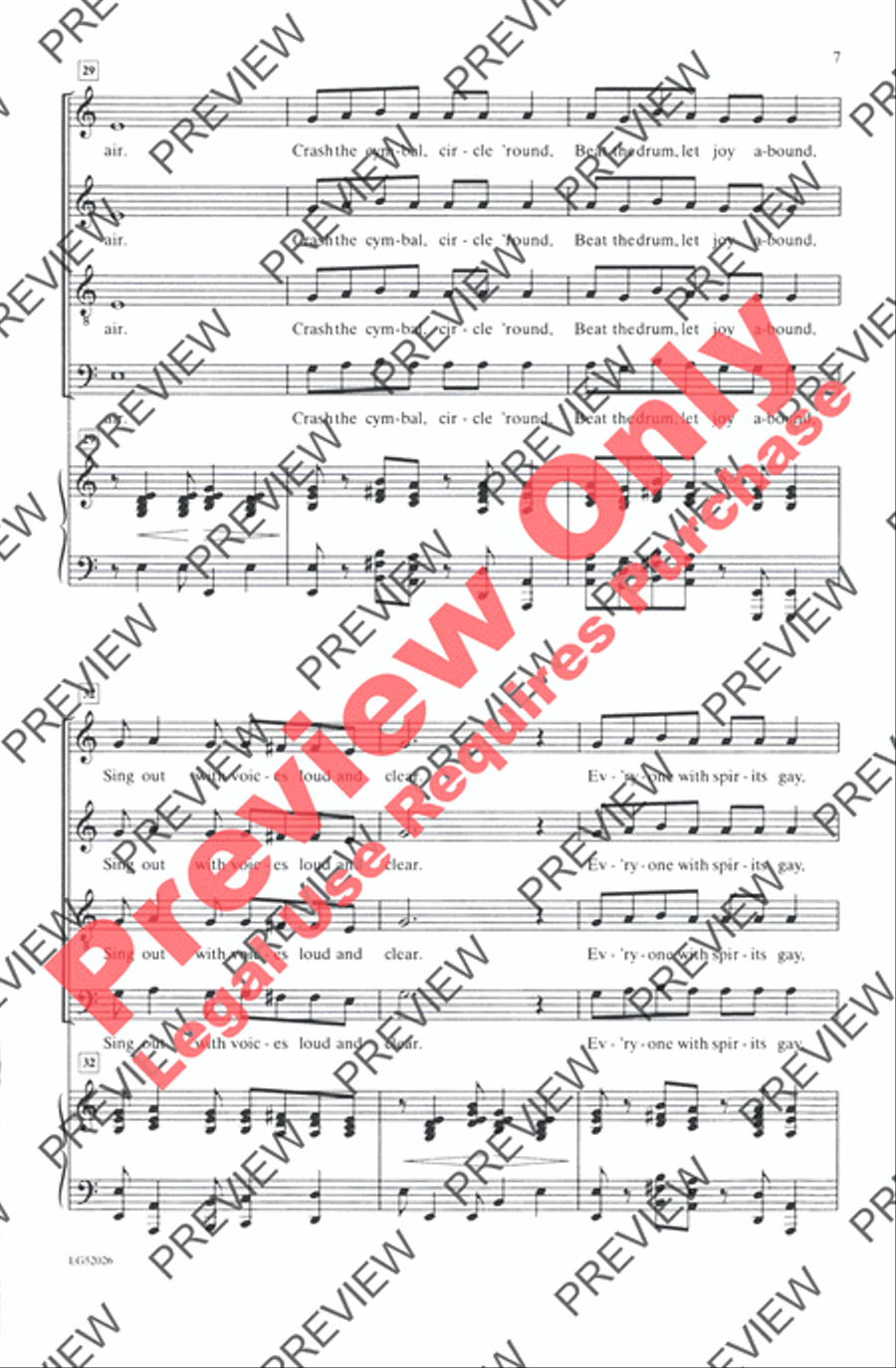 Zum Gali 4-Part scores gallery preview page 7