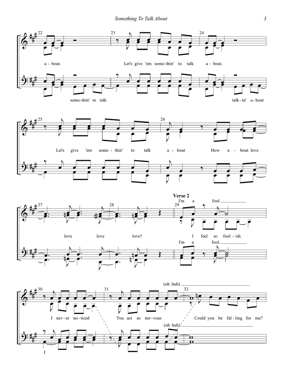 Something To Talk About (let's Give Them Something To Talk About) SSAA scores gallery preview page 3