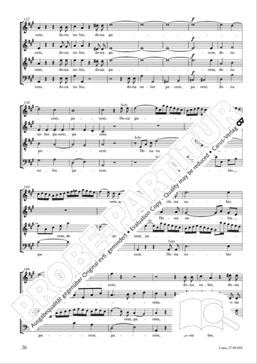 Creation Mass in A-major after Joseph Haydn (Schopfungsmesse in A nach Joseph Haydn) 4-Part scores gallery preview page 27