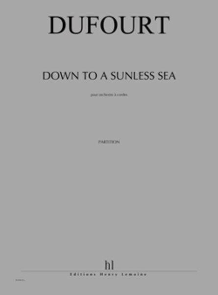 Down To A Sunless Sea