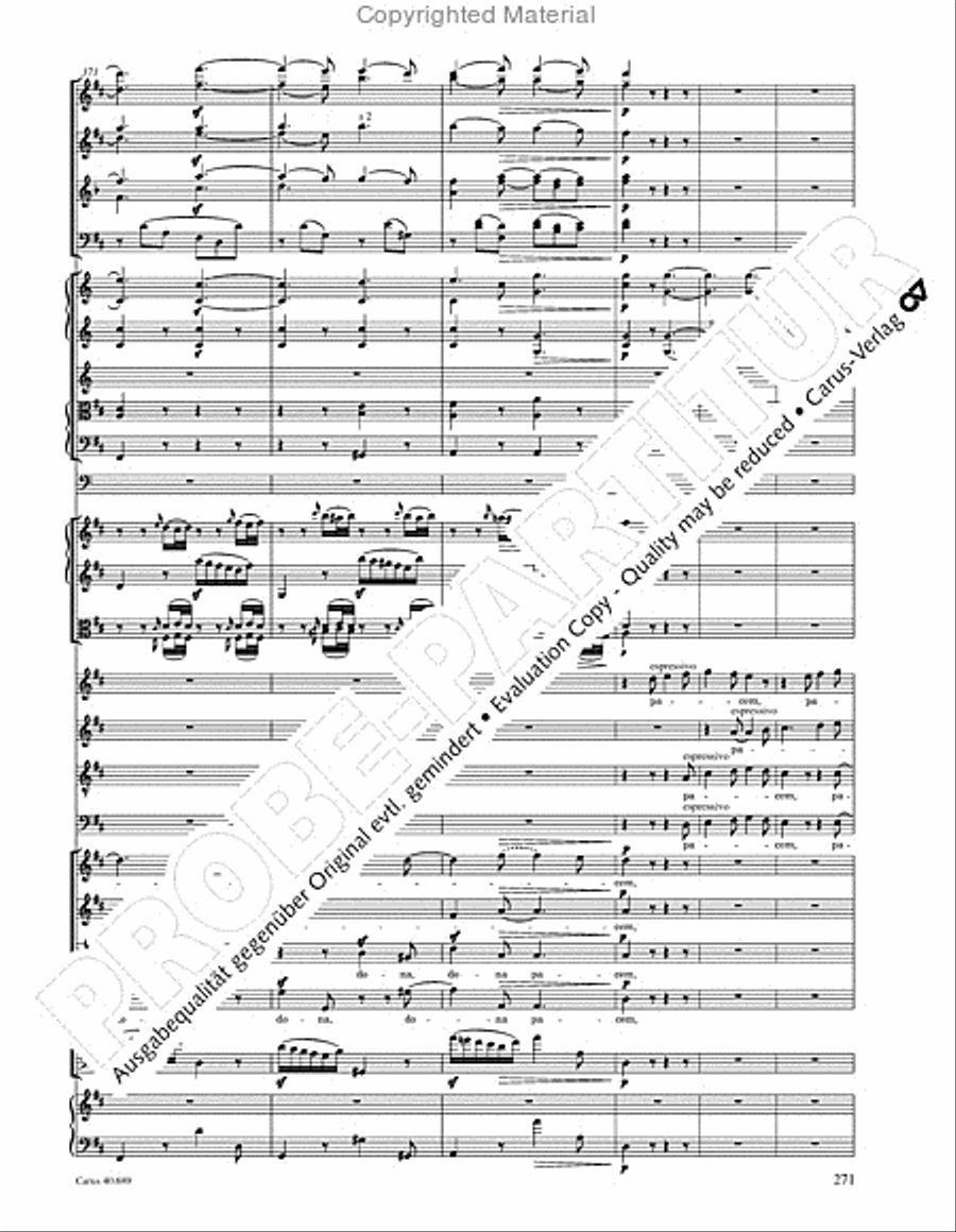 Missa solemnis Missa solemnis 4-Part scores gallery preview page 287