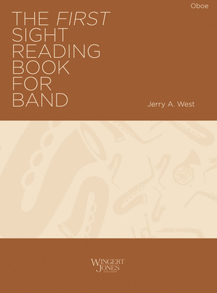 Book cover for The First Sight Reading Book for Band - Oboe