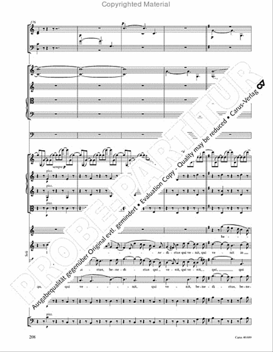 Missa solemnis Missa solemnis 4-Part scores gallery preview page 224
