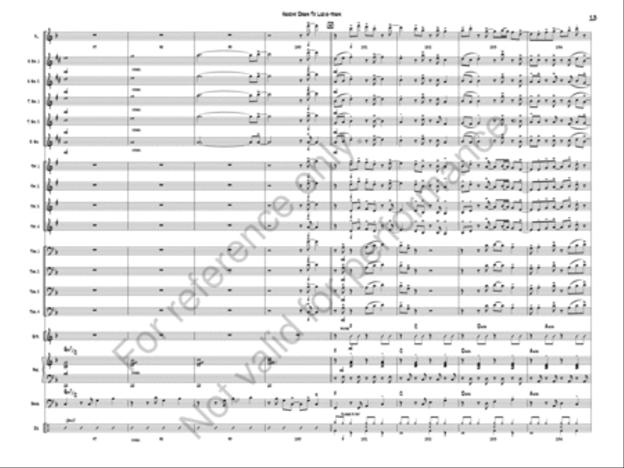 Headin Down To Lucie-Town Jazz Ensemble scores gallery preview page 15