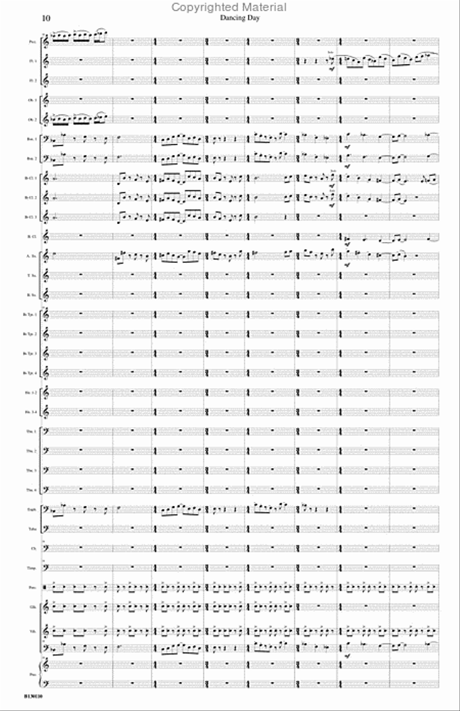 Dancing Day Concert Band scores gallery preview page 11