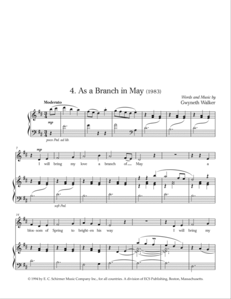 As A Branch in May Medium Voice scores gallery preview page 1