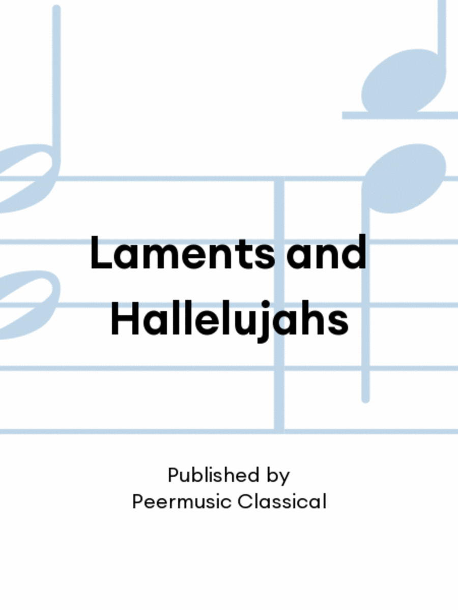 Laments and Hallelujahs Orchestra scores gallery preview page 1