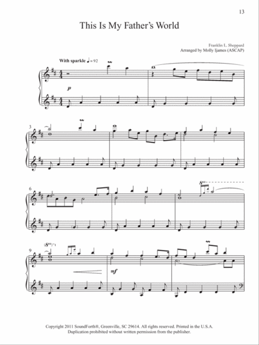 All Nature Sings Piano Solo scores gallery preview page 5