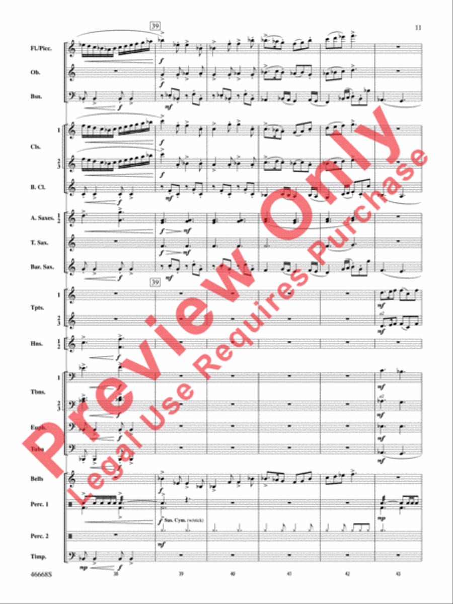 Skydance Concert Band scores gallery preview page 12