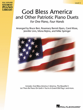 Book cover for God Bless America and Other Patriotic Piano Duets – Level 3