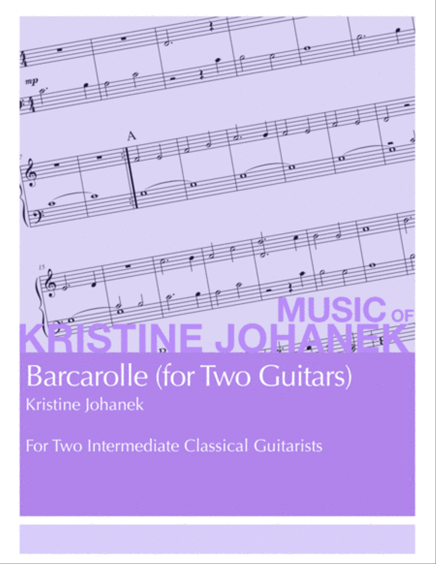Barcarolle (for Two Guitars)