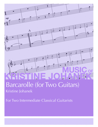 Barcarolle (for Two Guitars)