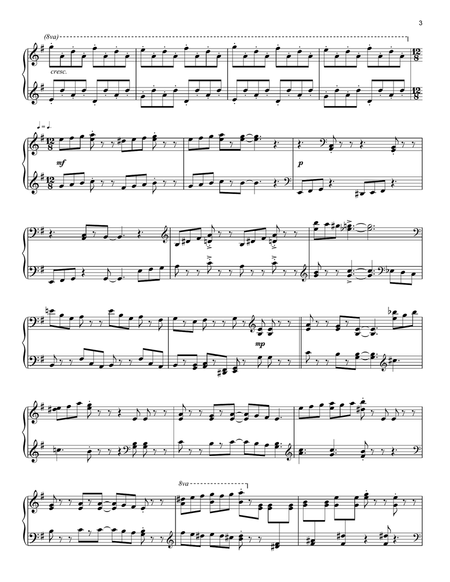 School's Out [Classical version] (arr. David Pearl) Piano Solo scores gallery preview page 3
