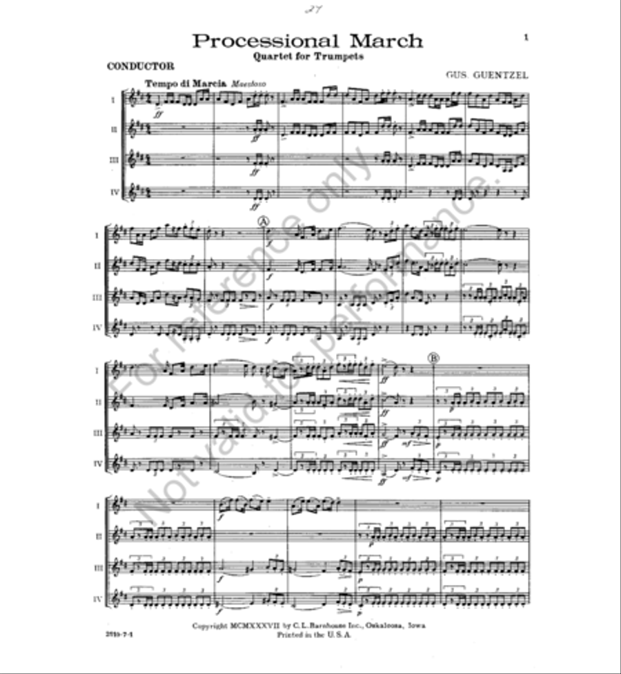 Processional Trumpet scores gallery preview page 2