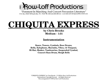 Chiquita Express w/Tutor Tracks
