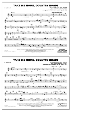 Book cover for Take Me Home, Country Roads (arr. Matt Conaway) - Eb Alto Sax