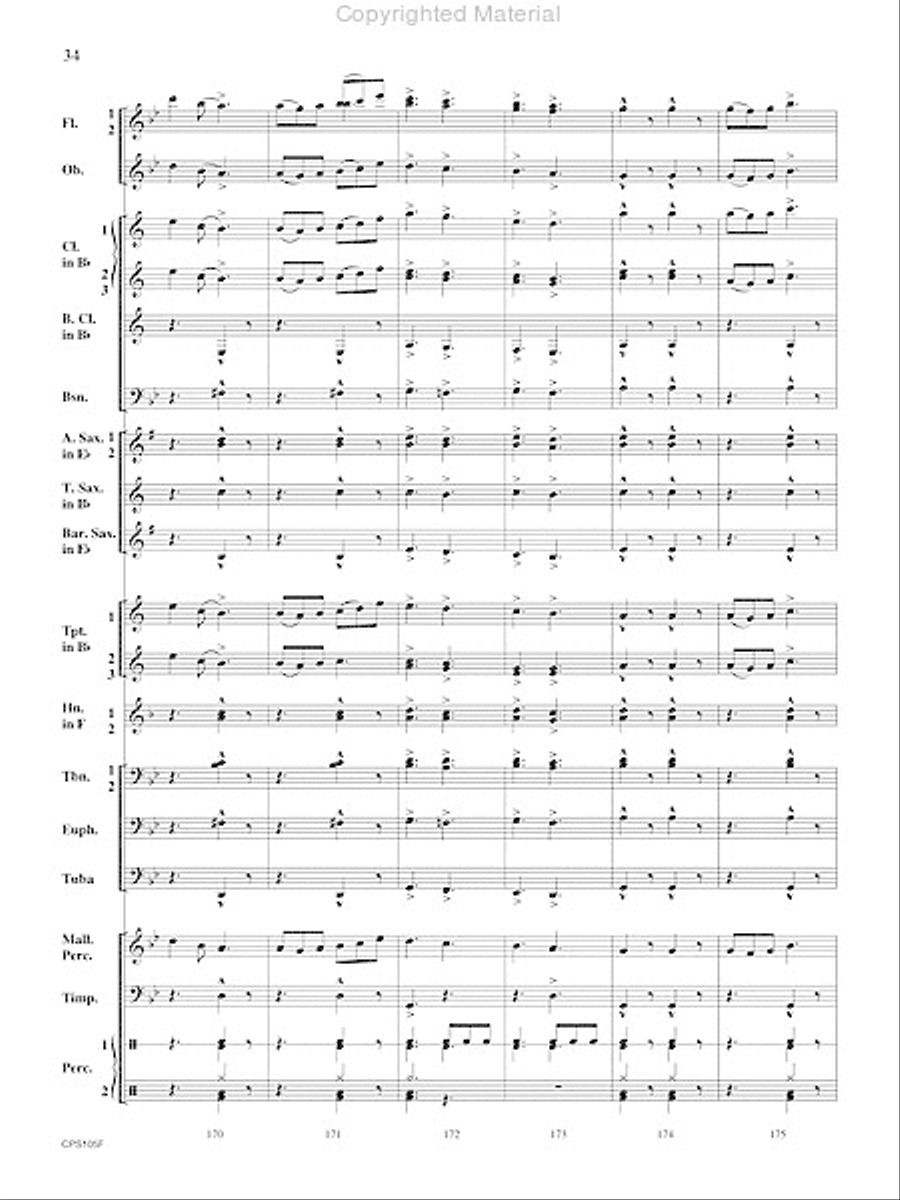 A Land Remembered A Land Remembered Concert Band scores gallery preview page 35