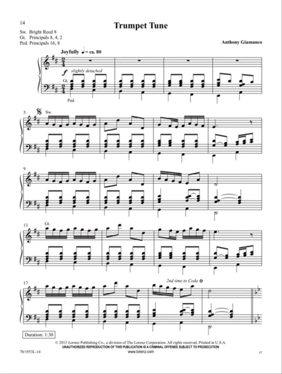 Sound the Trumpet Trumpet scores gallery preview page 5