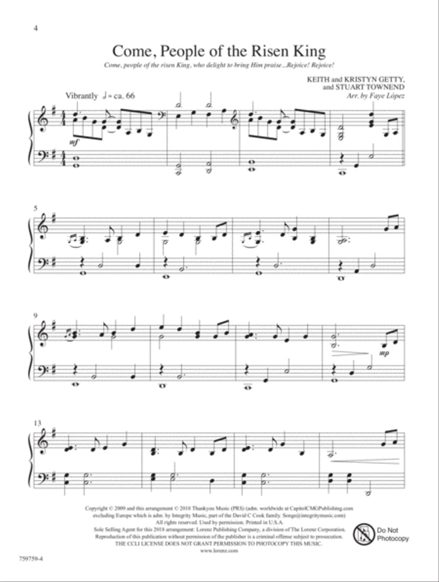 Behold the Lamb of God! Piano Solo scores gallery preview page 3