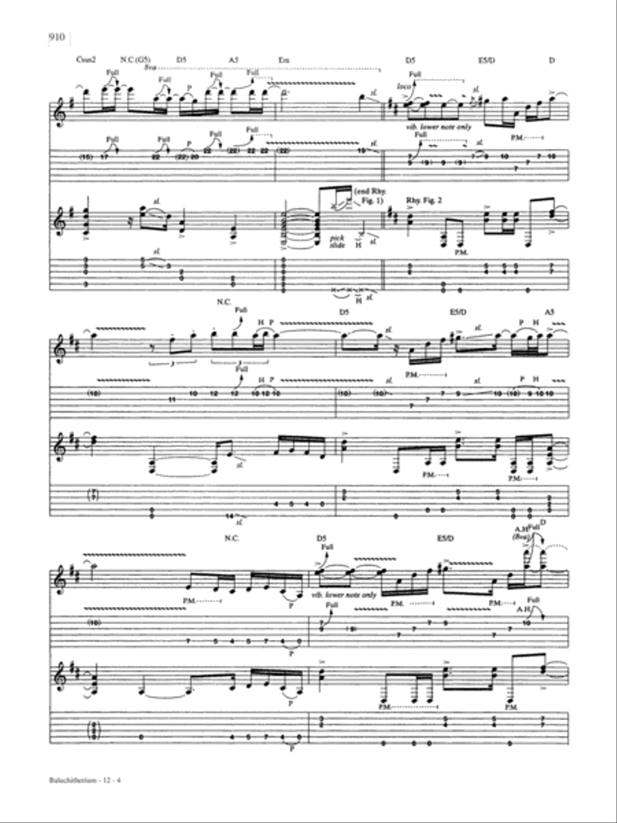 Baluchitherium Guitar Tablature scores gallery preview page 4