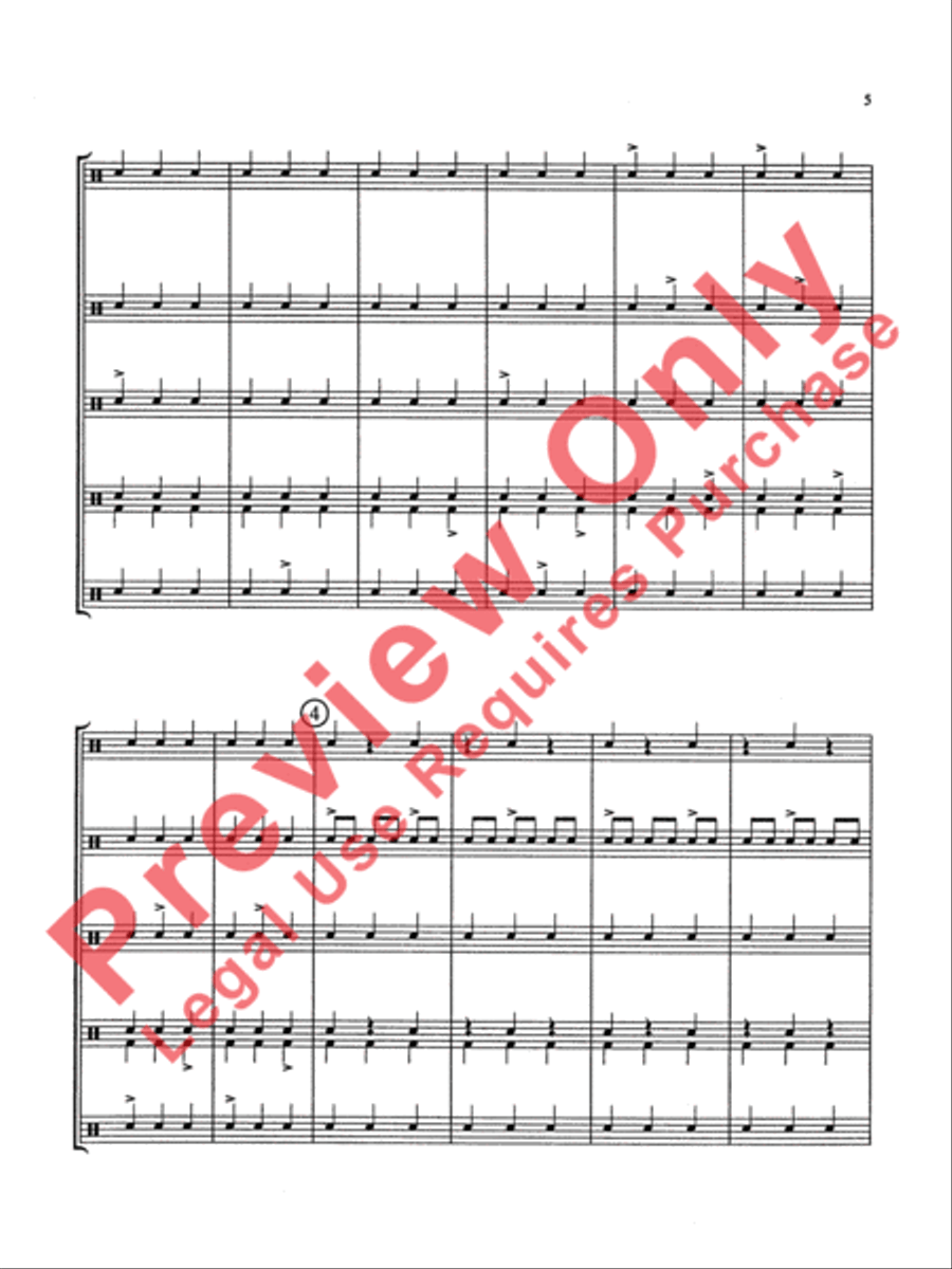 Nervous Notes Nervous Notes Percussion Ensemble scores gallery preview page 6