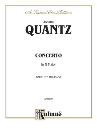 Book cover for Flute Concerto in G Major (Orch.)