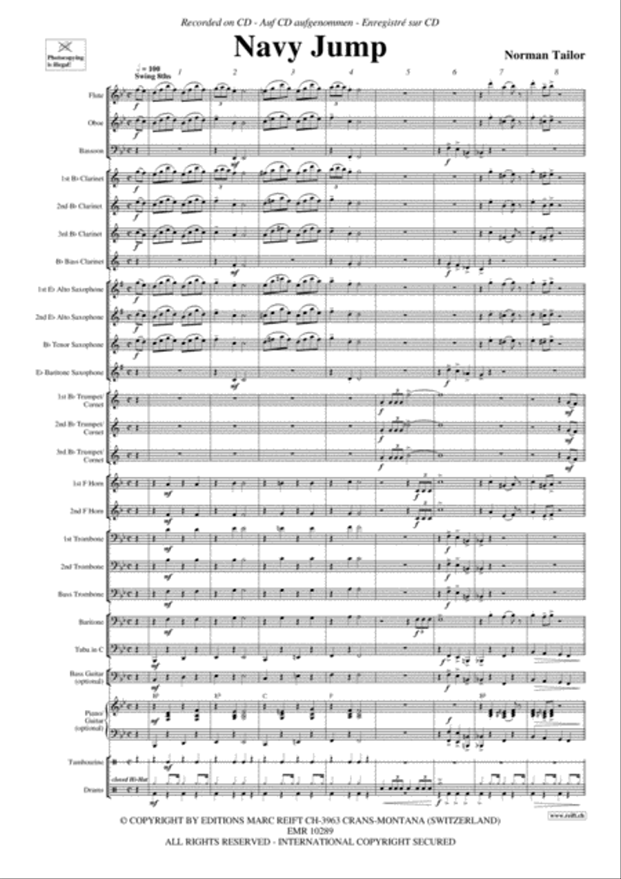 Navy Jump Concert Band scores gallery preview page 4