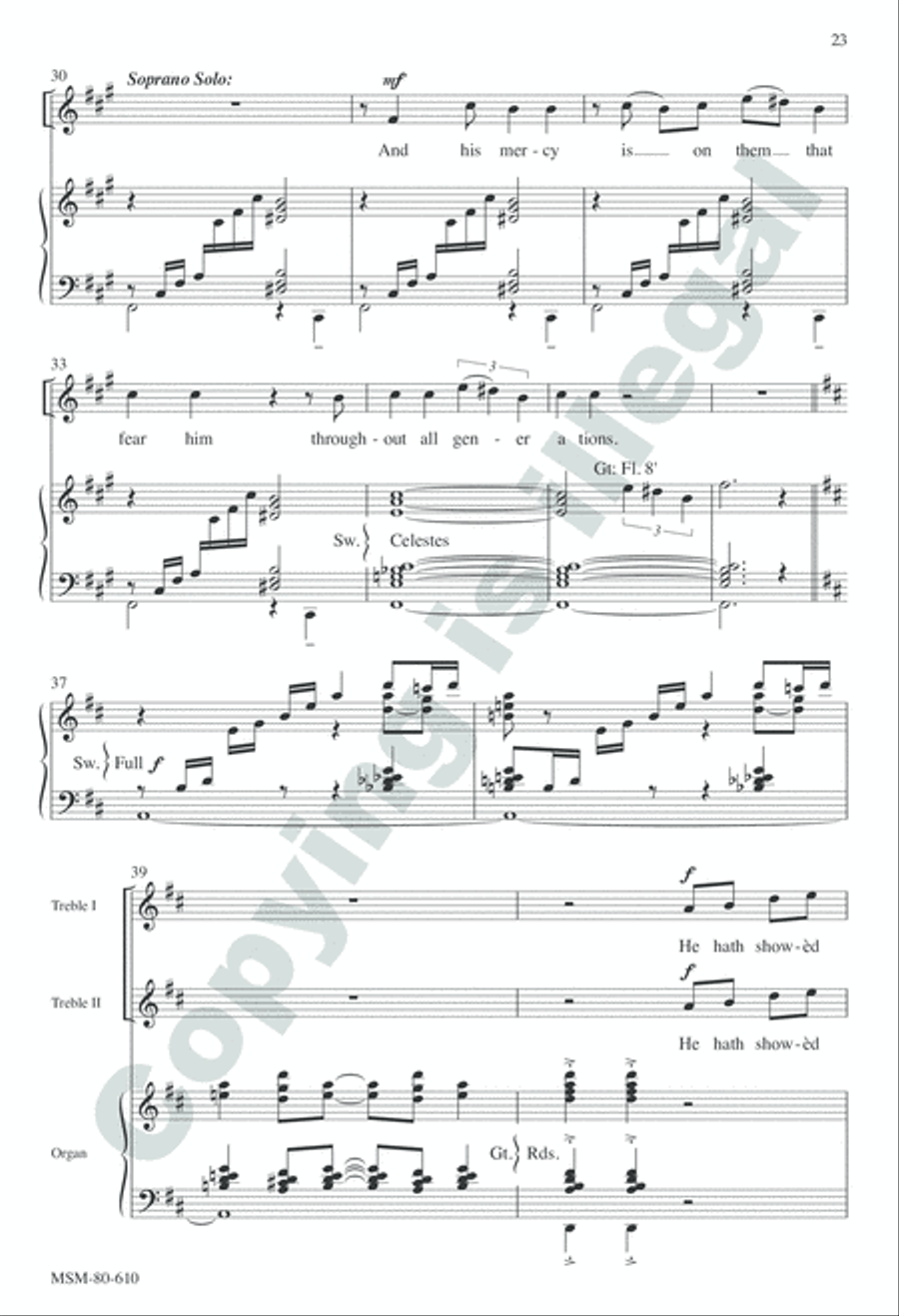 Evensong Unison Choir scores gallery preview page 22