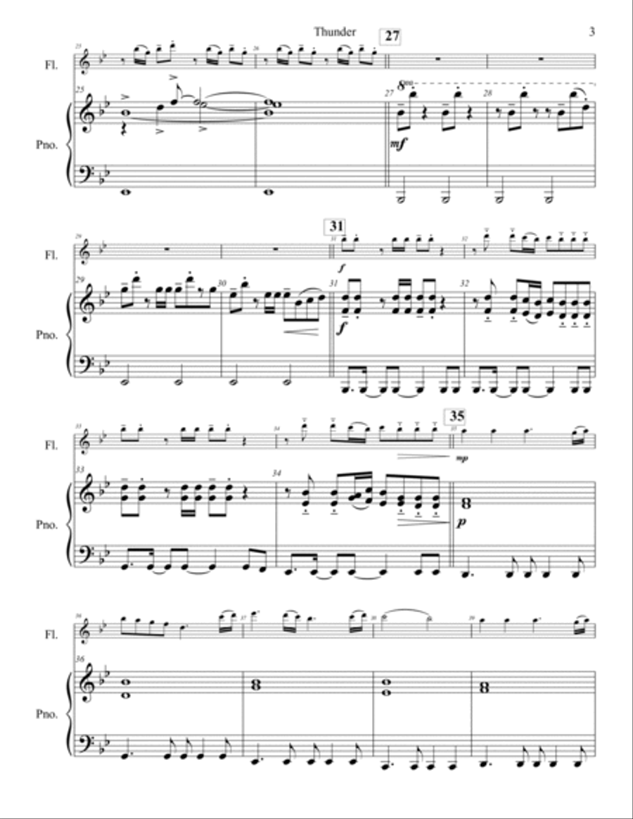 Thunder Baritone Saxophone scores gallery preview page 4