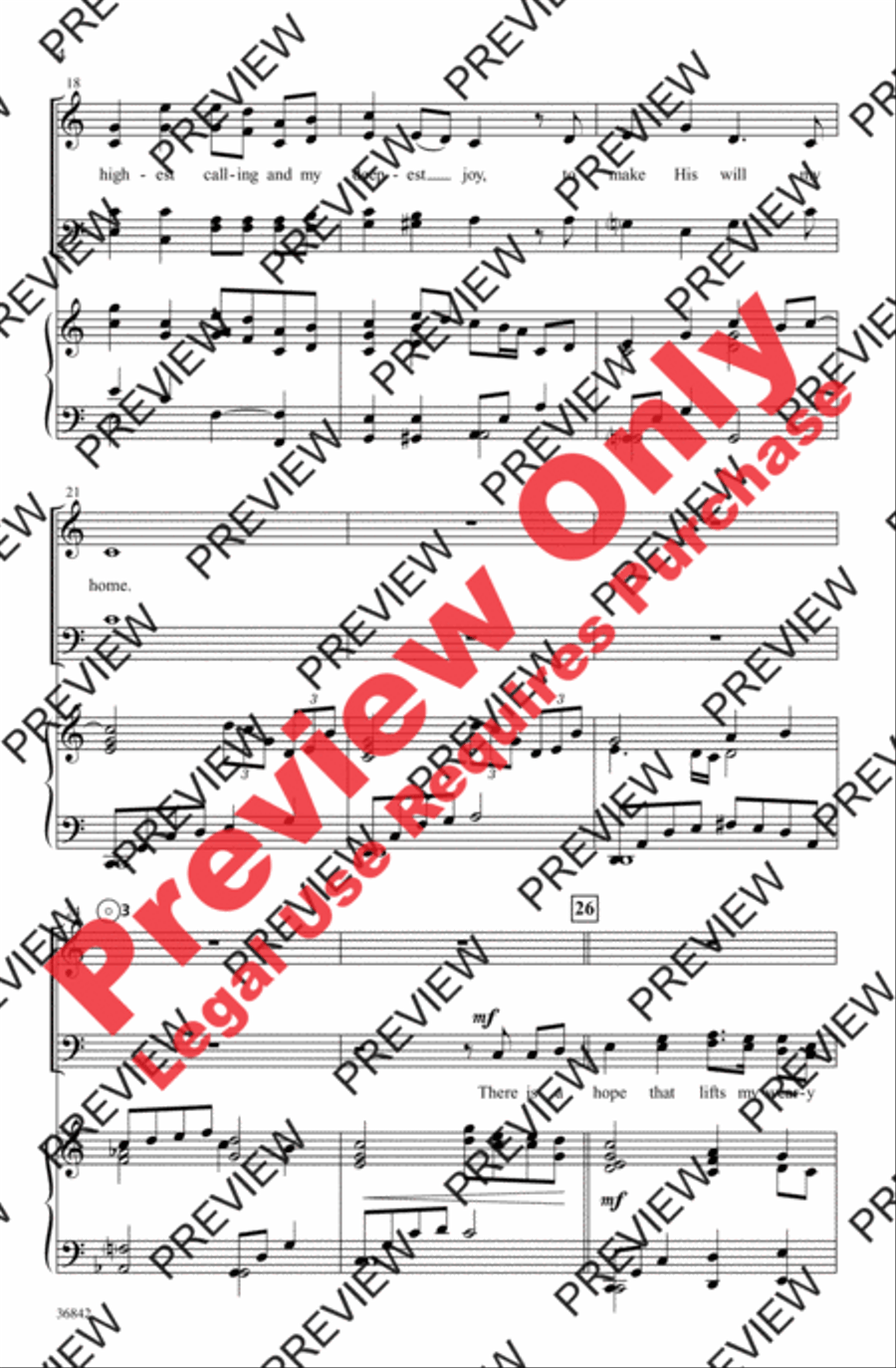 There Is a Hope 4-Part scores gallery preview page 4