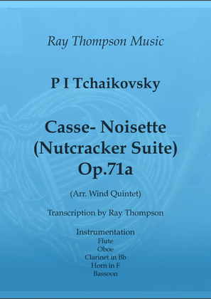 Book cover for Tchaikovsky: Casse-Noisette: Nutcracker Suite (Complete) (Score and Parts) - wind quintet