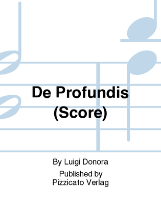 De Profundis (Score)