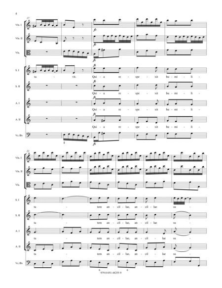 Magnificat in A Minor - Score