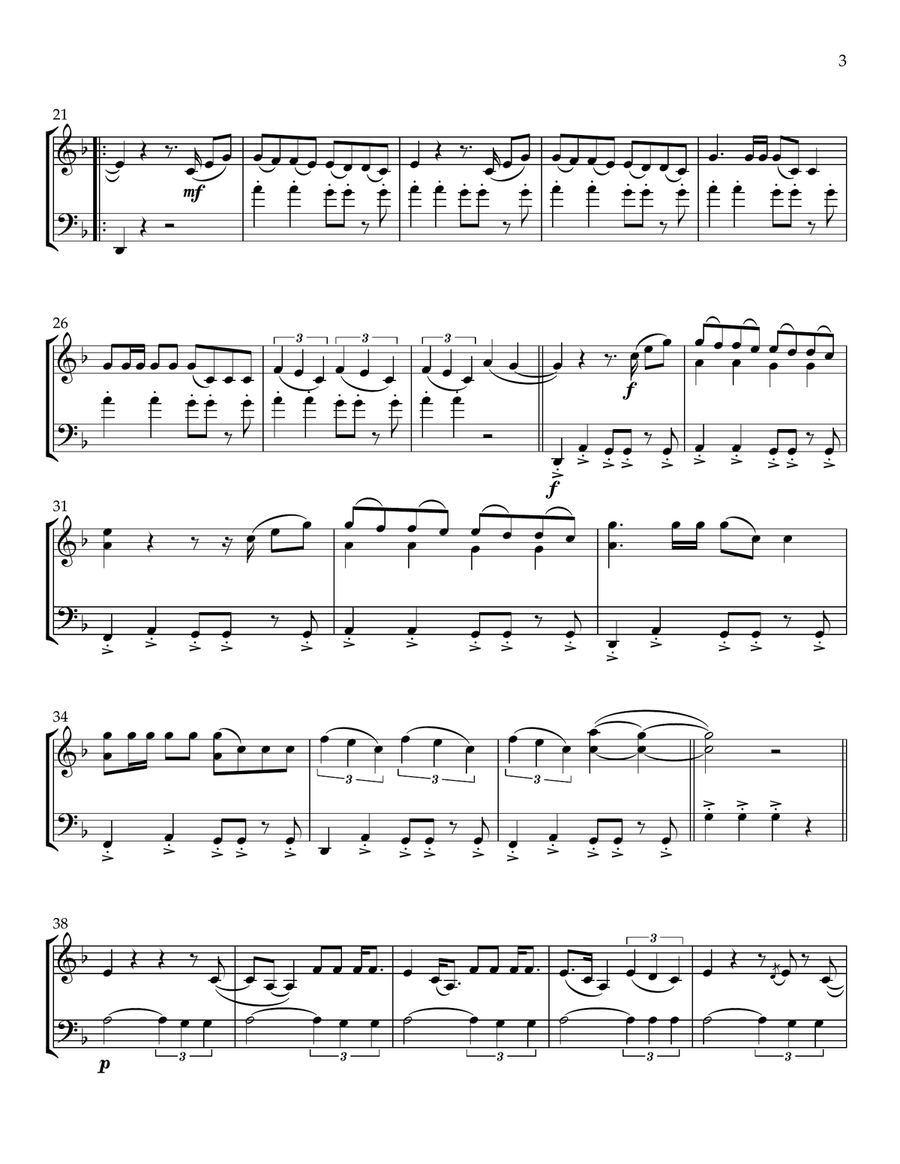 Electricity Electricity String Duet scores gallery preview page 5