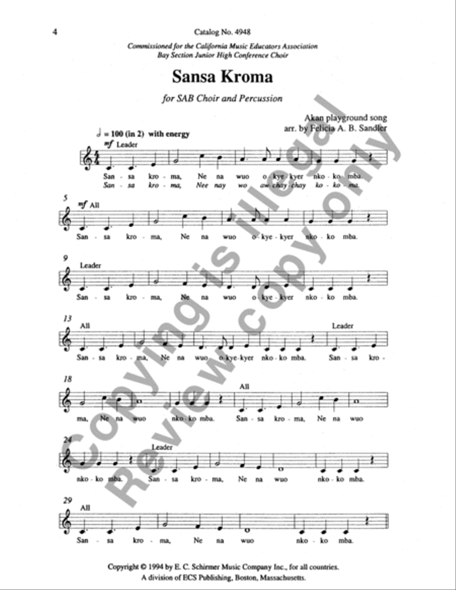 Sansa Kroma Sansa Kroma 3-Part scores gallery preview page 17