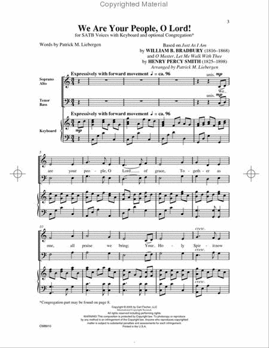 We Are Your People, O Lord! 4-Part scores gallery preview page 2
