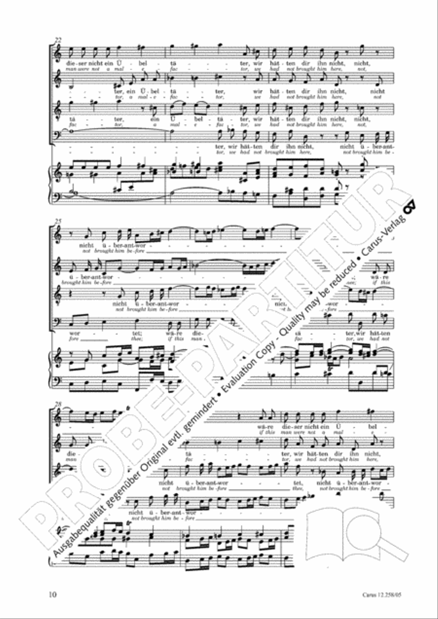 Johann Sebastian Bachs Johannes-Passion fur Kinder und Jugendliche STB scores gallery preview page 11