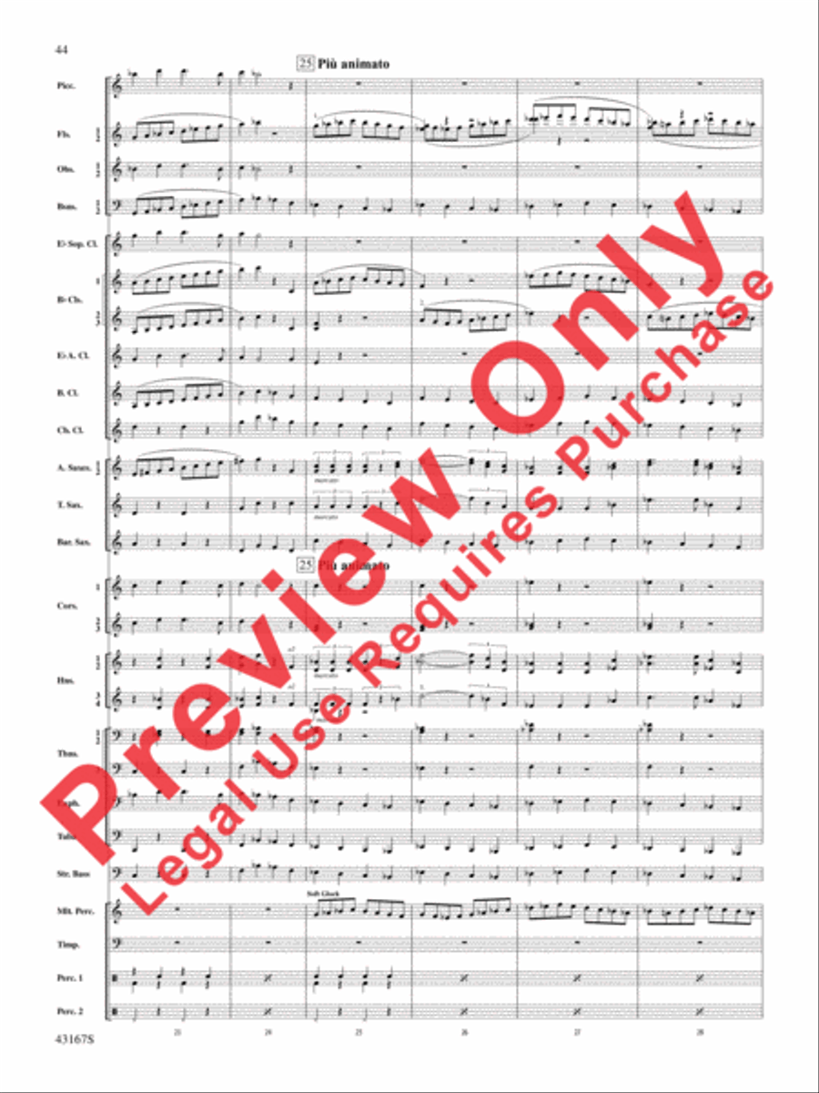 Down to the Sea in Ships (from the NBC TV Film Project 20) Concert Band scores gallery preview page 45