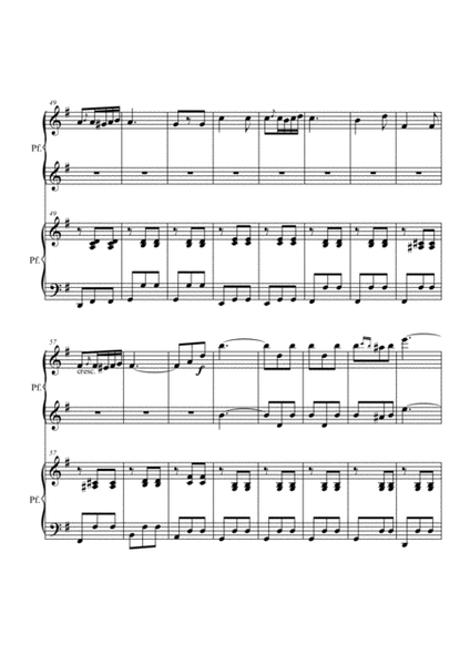 Traviata: Brindisi. Piano 4 hands image number null