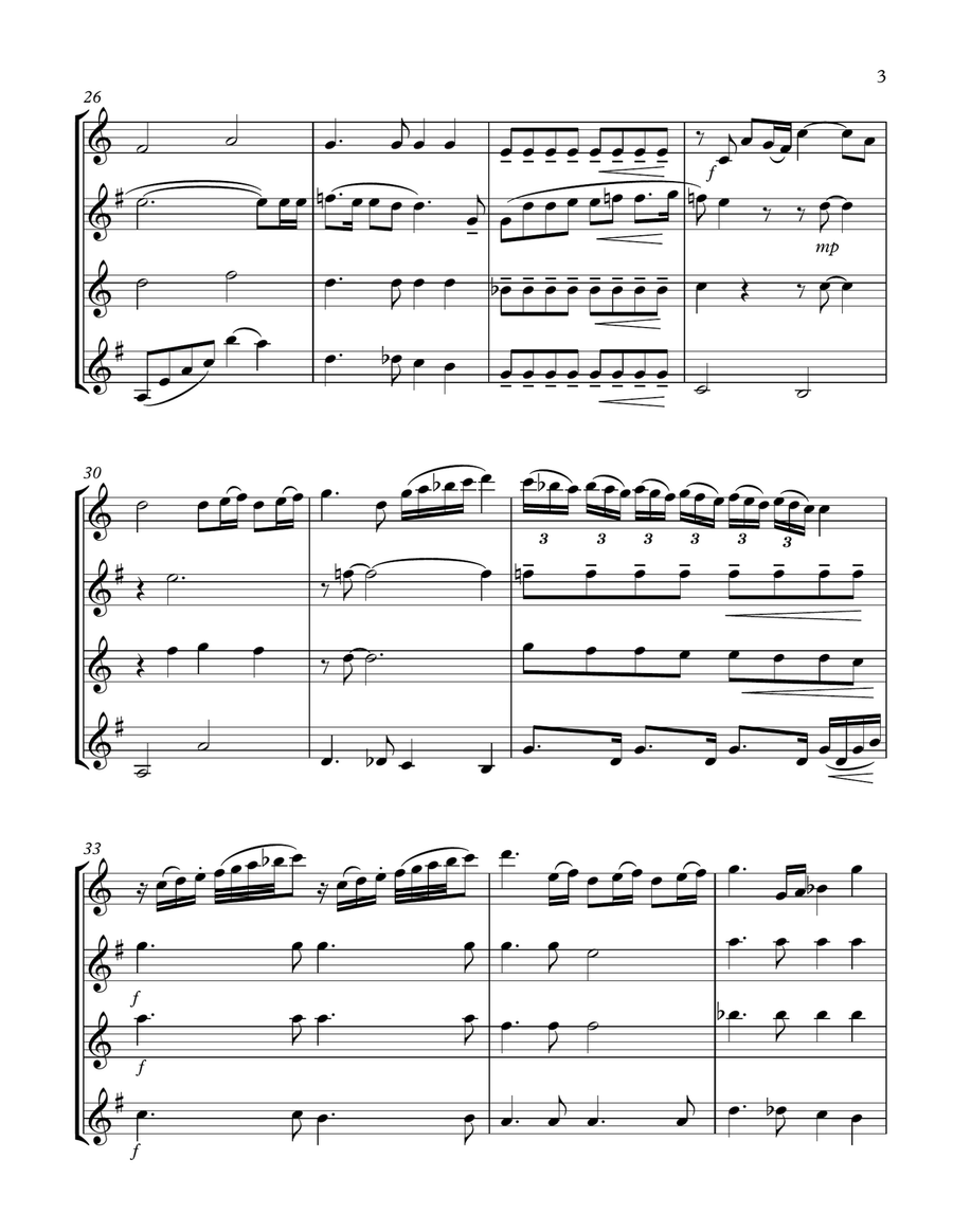Bohemian Rhapsody Bohemian Rhapsody Woodwind Quartet scores gallery preview page 4
