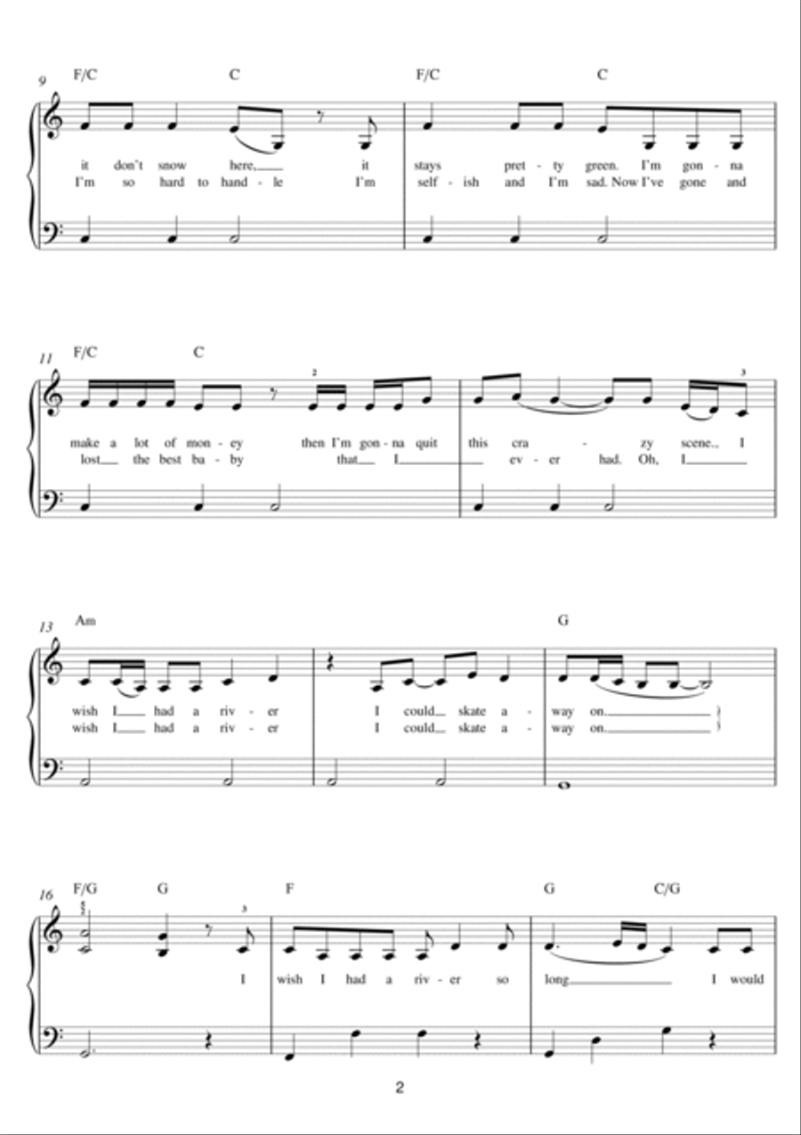 River Easy Piano scores gallery preview page 2