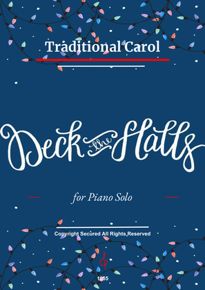 Deck The Halls - Piano Solo (Full Score)
