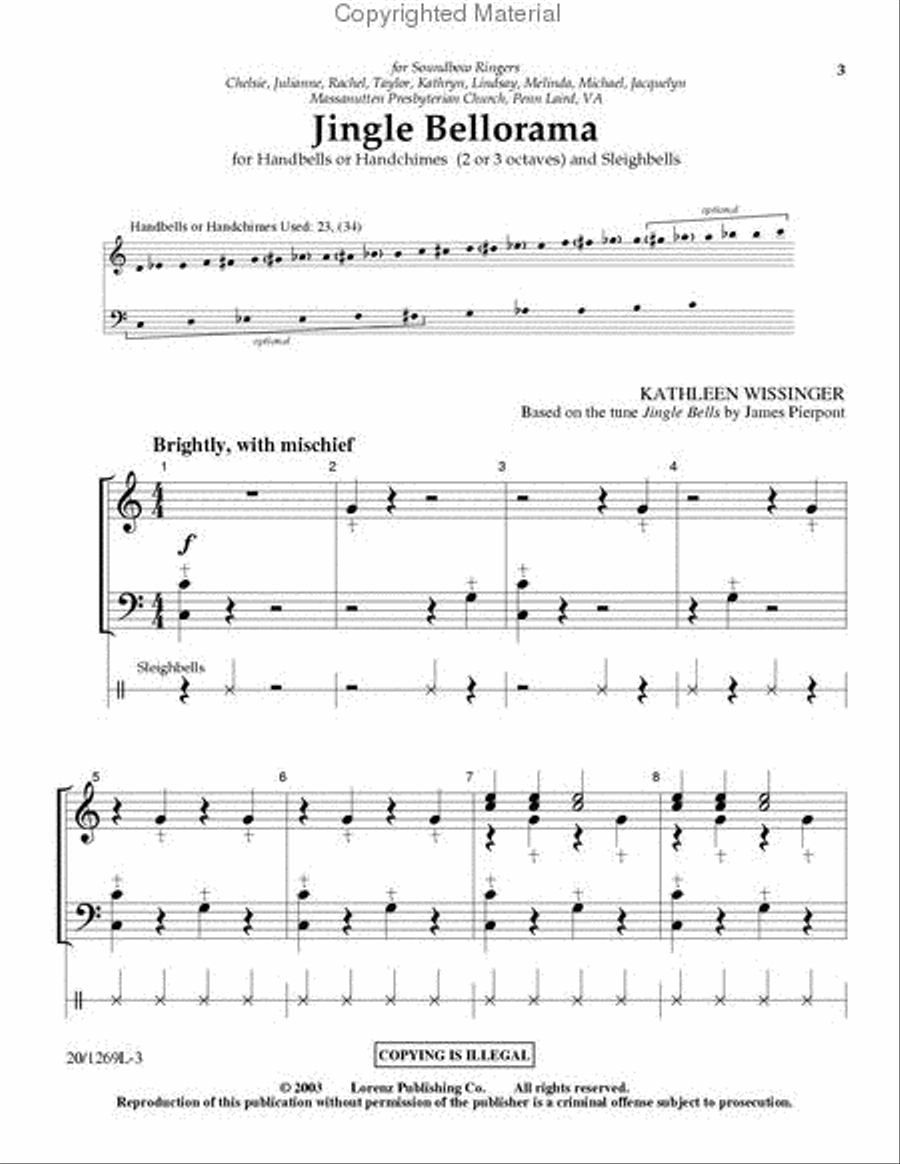 Jingle Bellorama Jingle Bellorama 3-Octaves scores gallery preview page 2