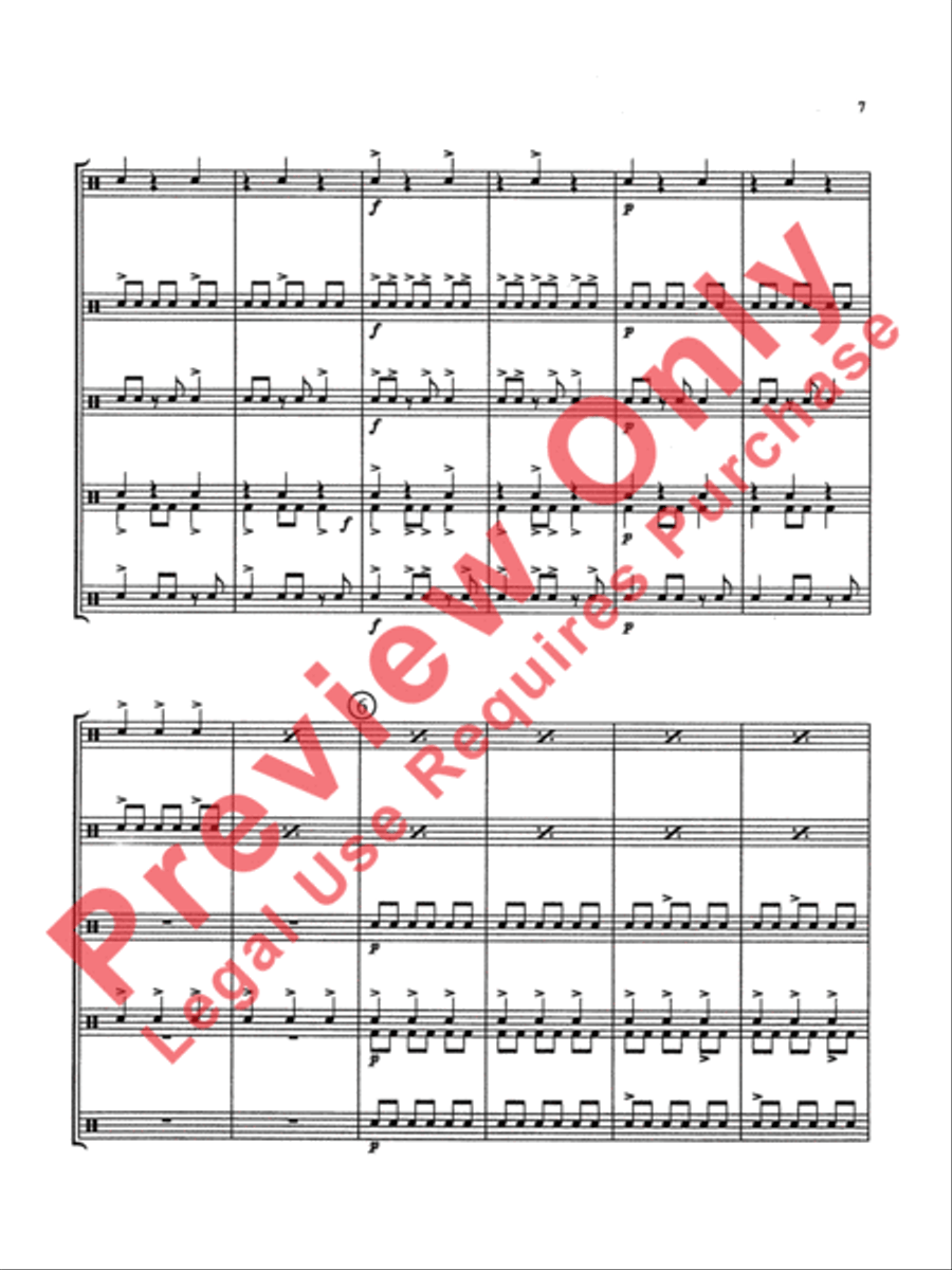 Nervous Notes Nervous Notes Percussion Ensemble scores gallery preview page 8