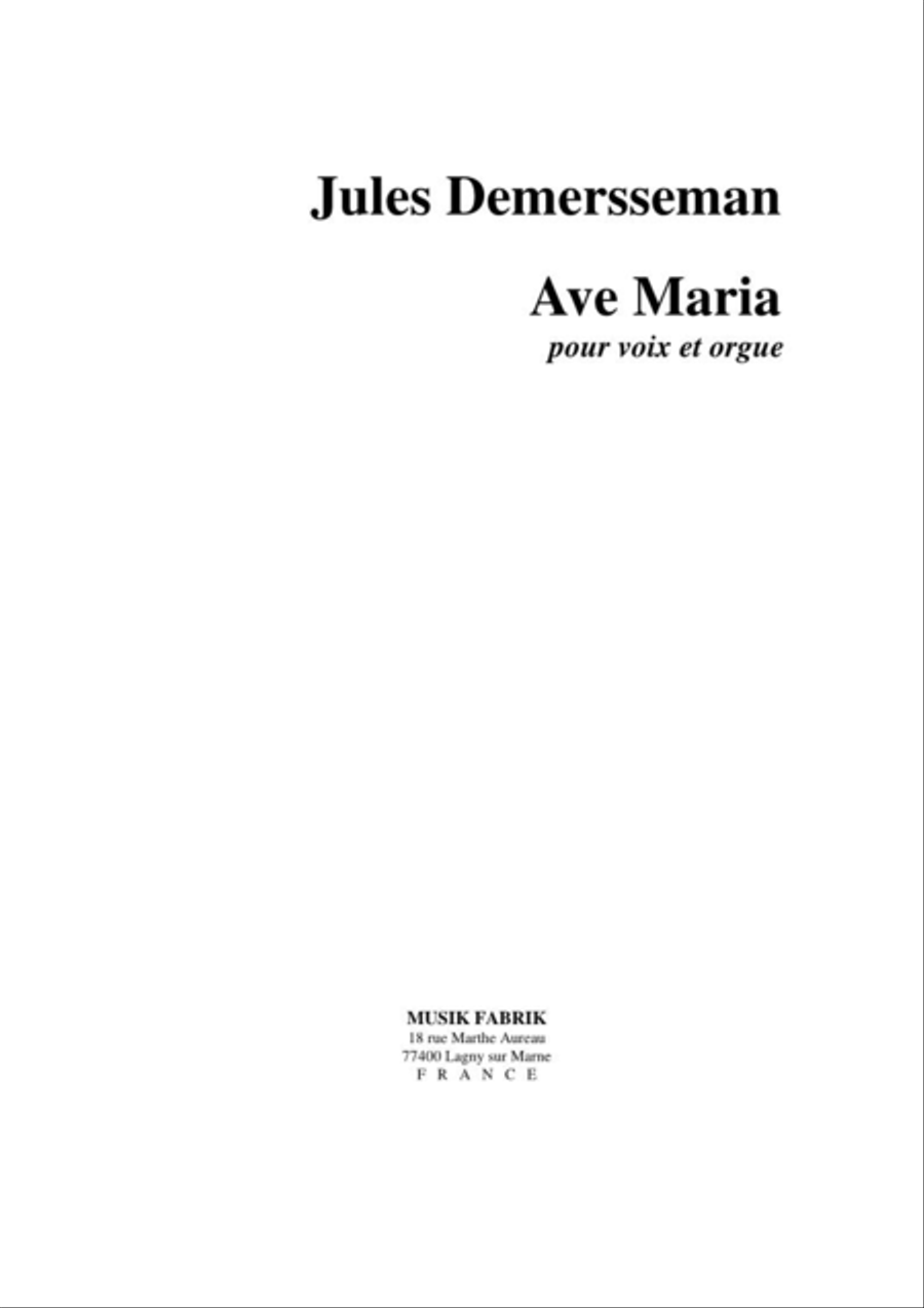 Ave Maria Voice scores gallery preview page 1