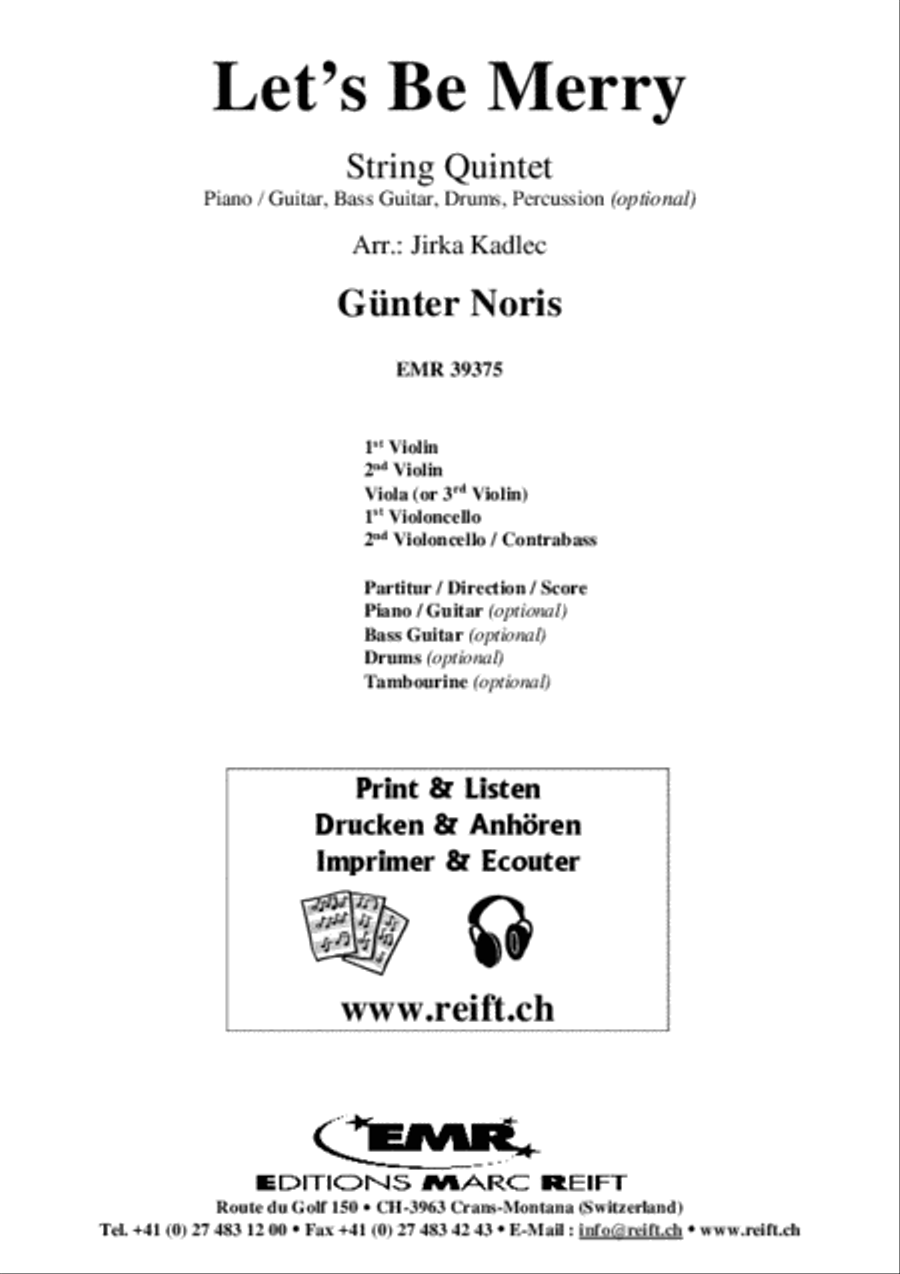 Let's Be Merry Let's Be Merry String Quintet scores gallery preview page 2
