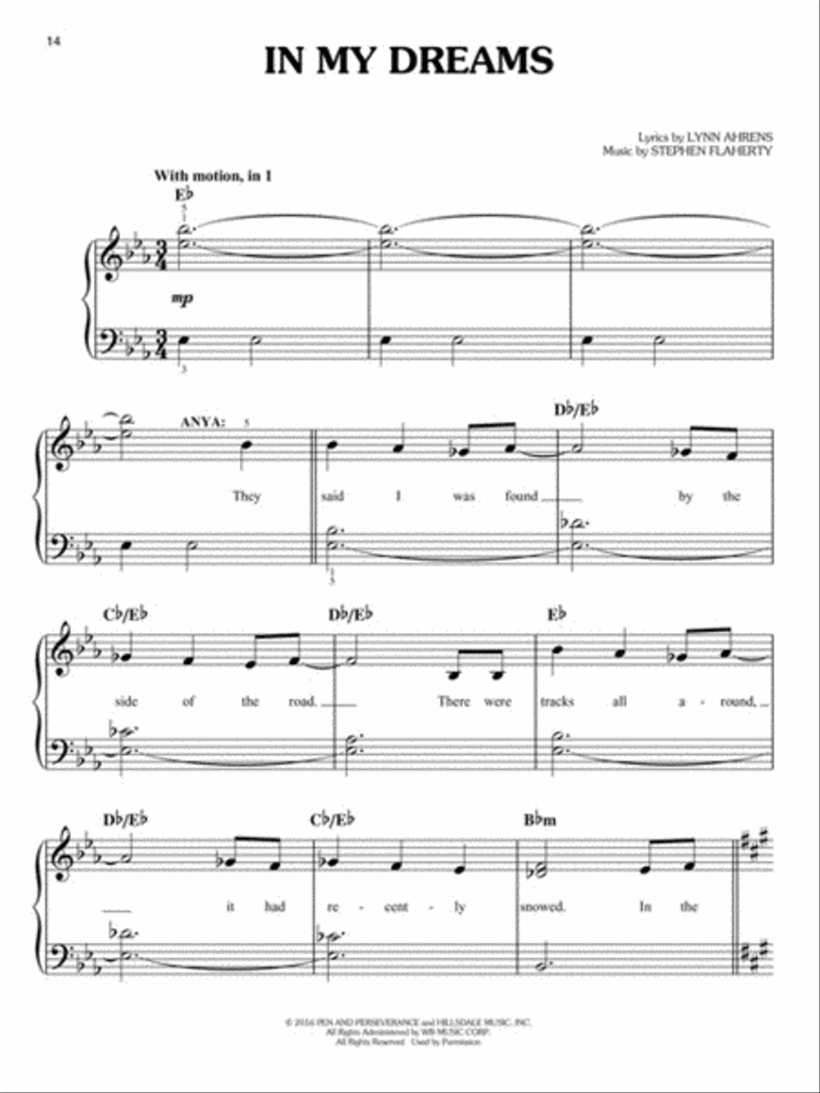 Anastasia Voice scores gallery preview page 6
