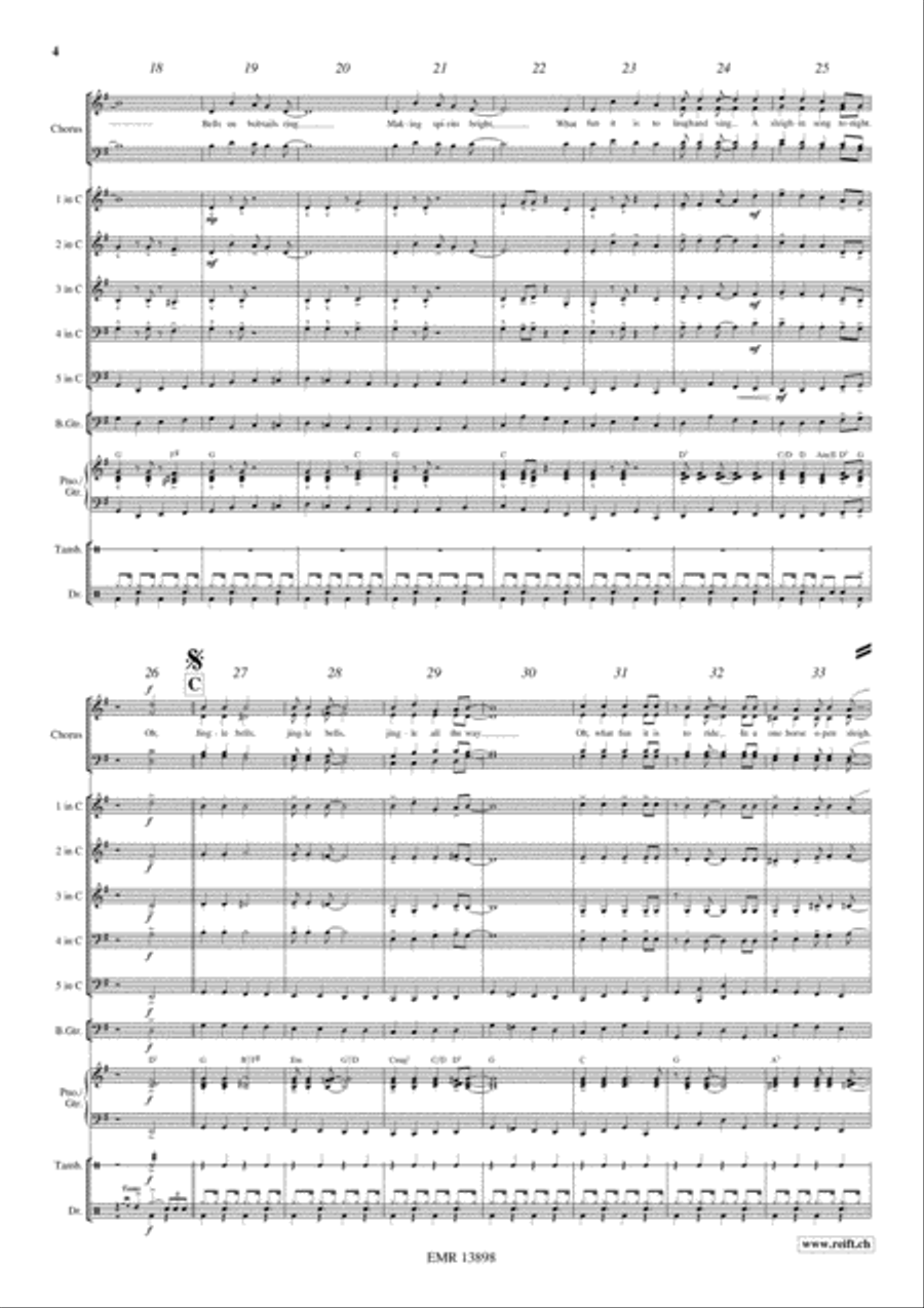 Swingle Bells Woodwind Quintet scores gallery preview page 5
