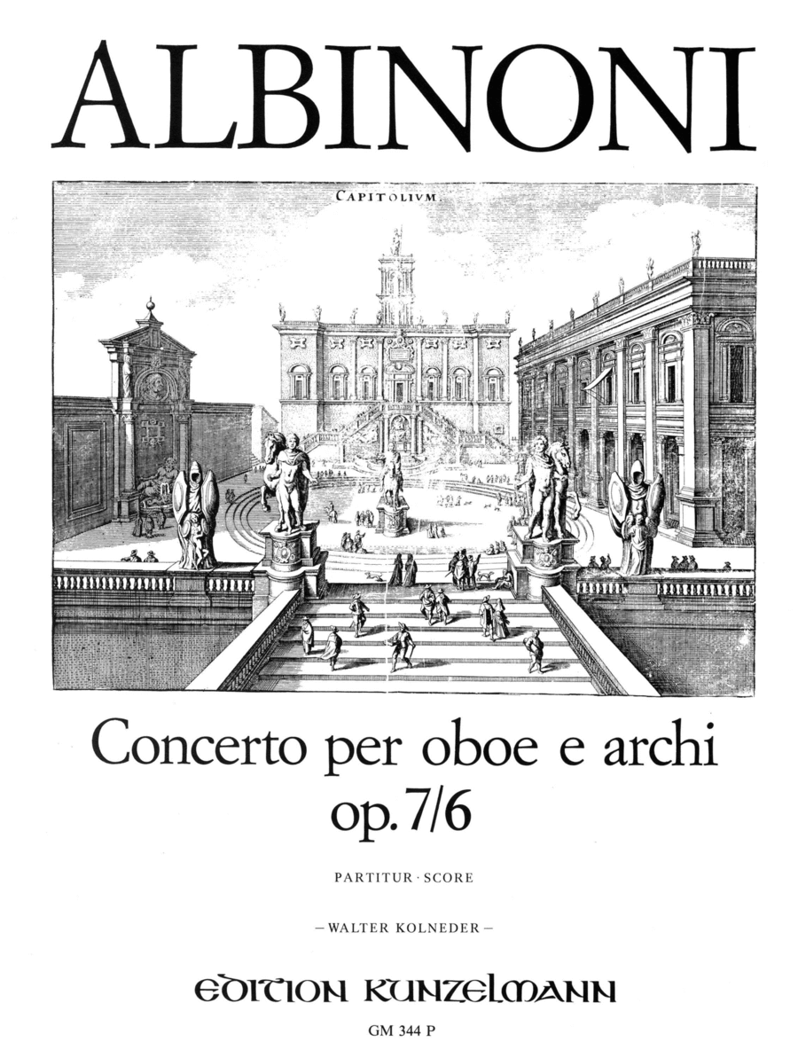 Concerto for oboe Op. 7/6 String Orchestra scores gallery preview page 1